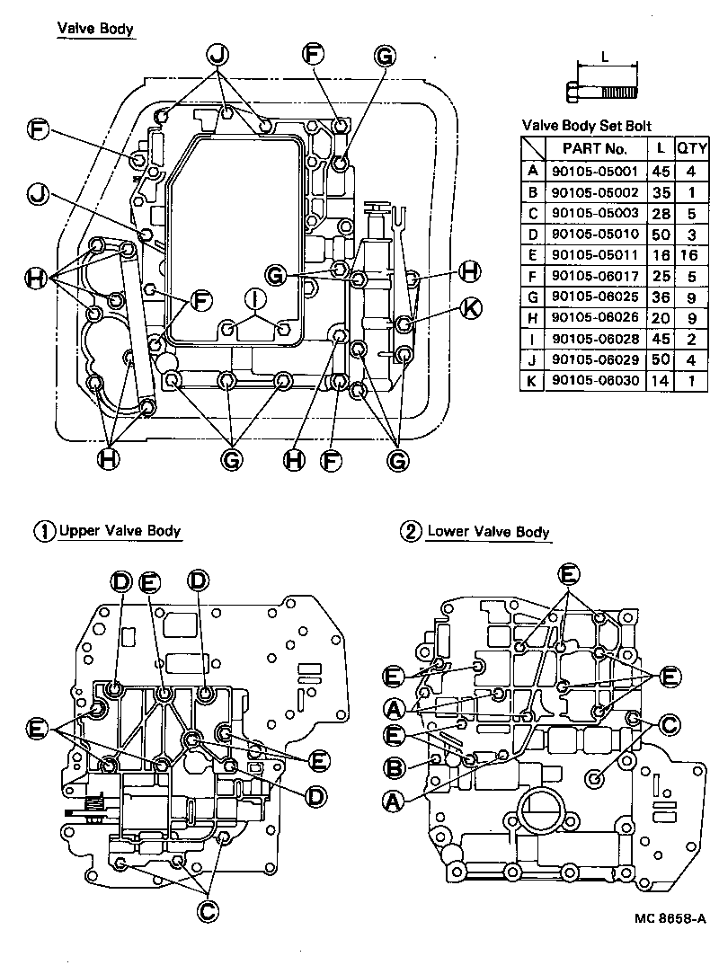  CARINA 2 |  VALVE BODY OIL STRAINER ATM