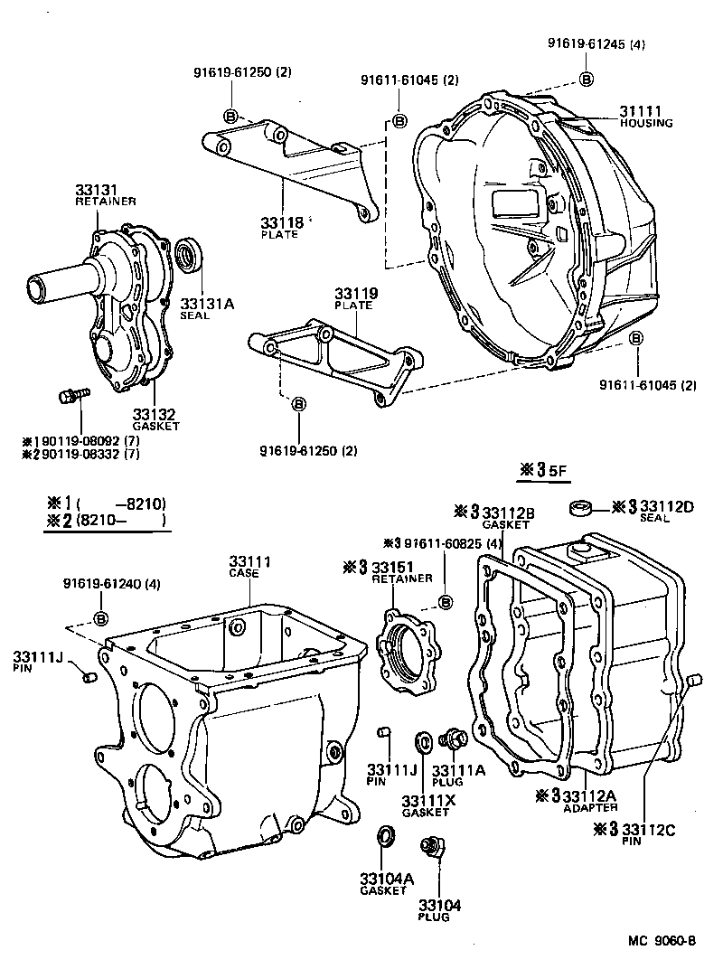  LAND CRUISER 60 |  CLUTCH HOUSING TRANSMISSION CASE MTM