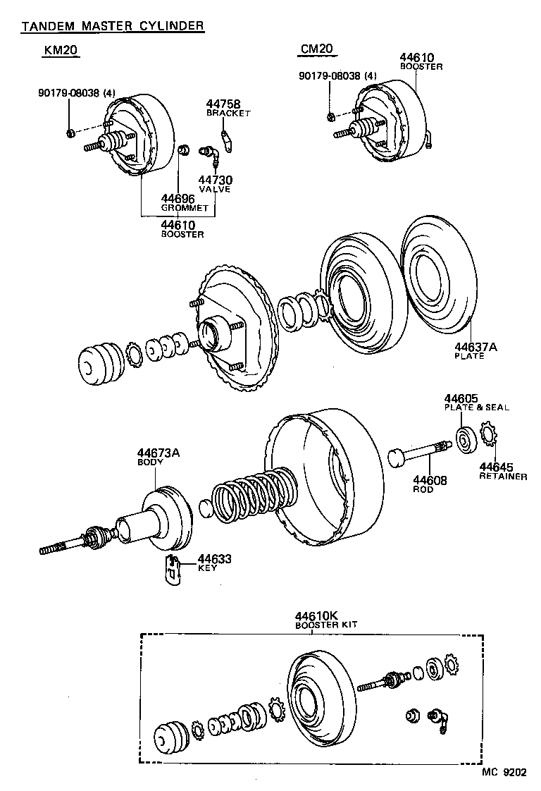  LITEACE |  BRAKE BOOSTER VACUUM TUBE