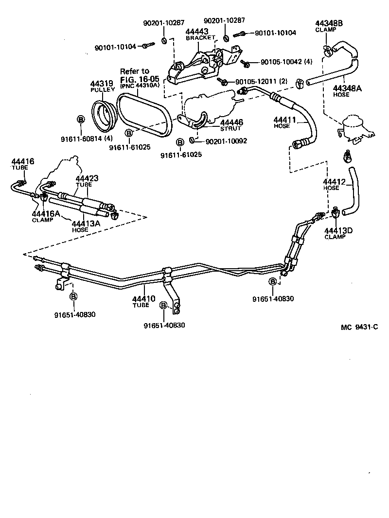  HIACE VAN COMUTER |  POWER STEERING TUBE