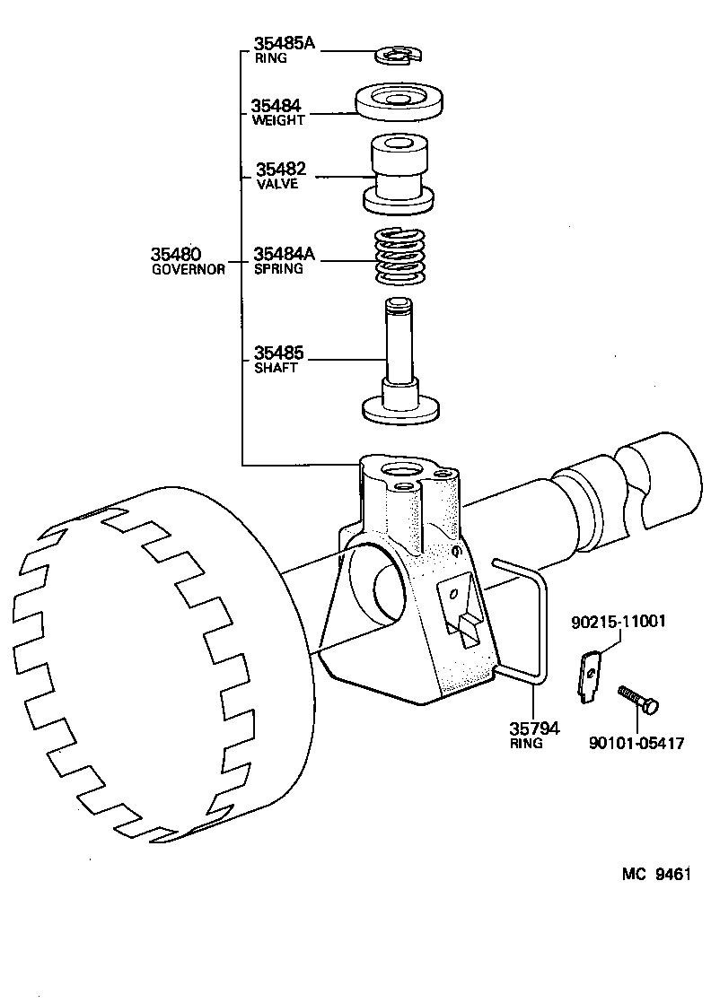  4 RUNNER TRUCK |  REAR OIL PUMP GOVERNOR ATM