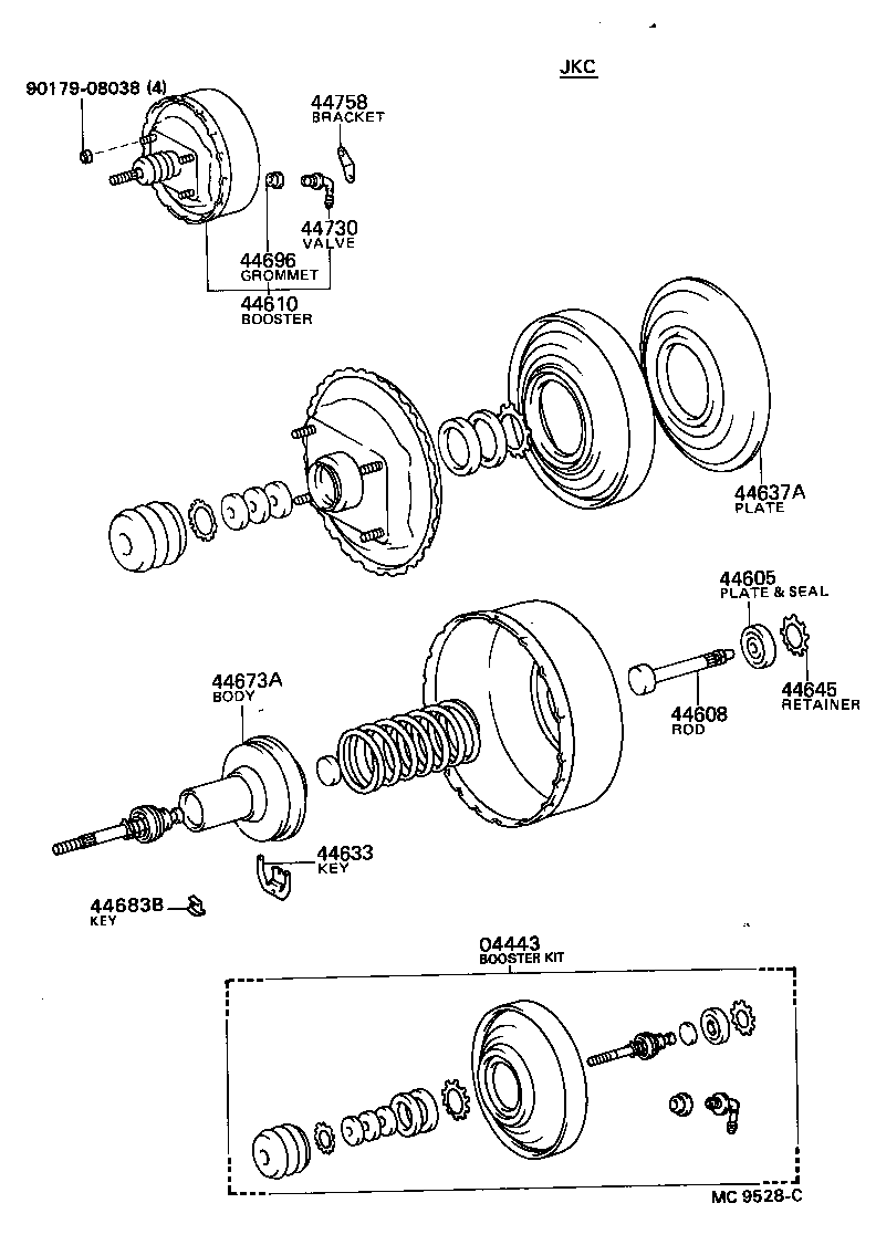  MODEL F |  BRAKE BOOSTER VACUUM TUBE