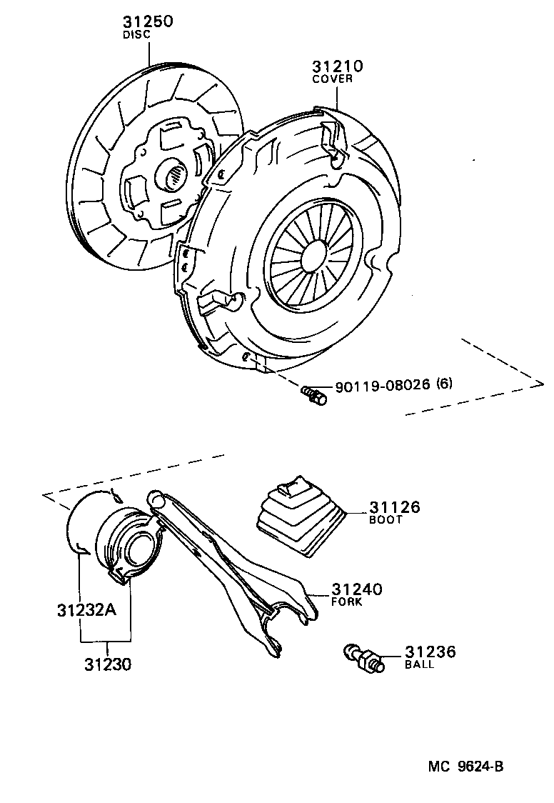  MR2 |  CLUTCH RELEASE FORK