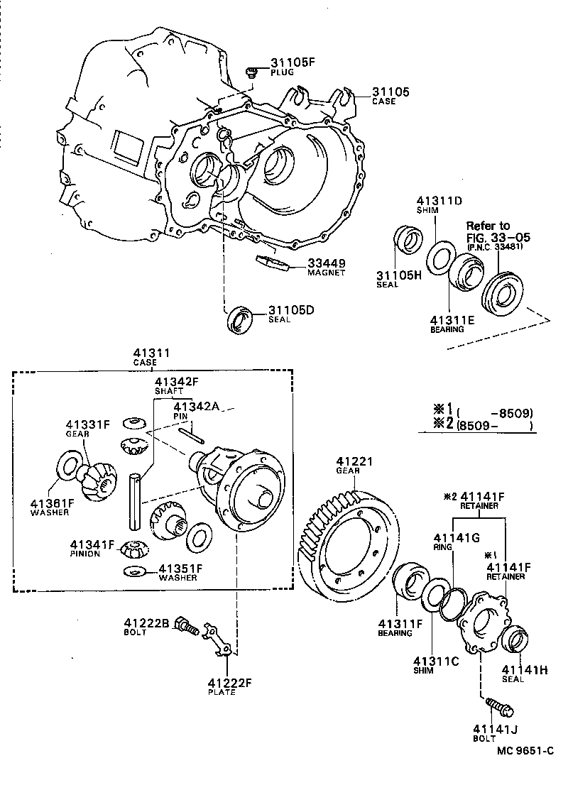  CELICA |  FRONT AXLE HOUSING DIFFERENTIAL