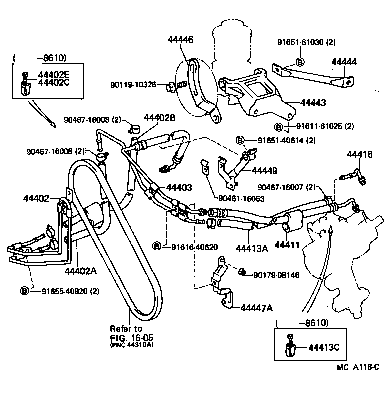  CROWN |  POWER STEERING TUBE