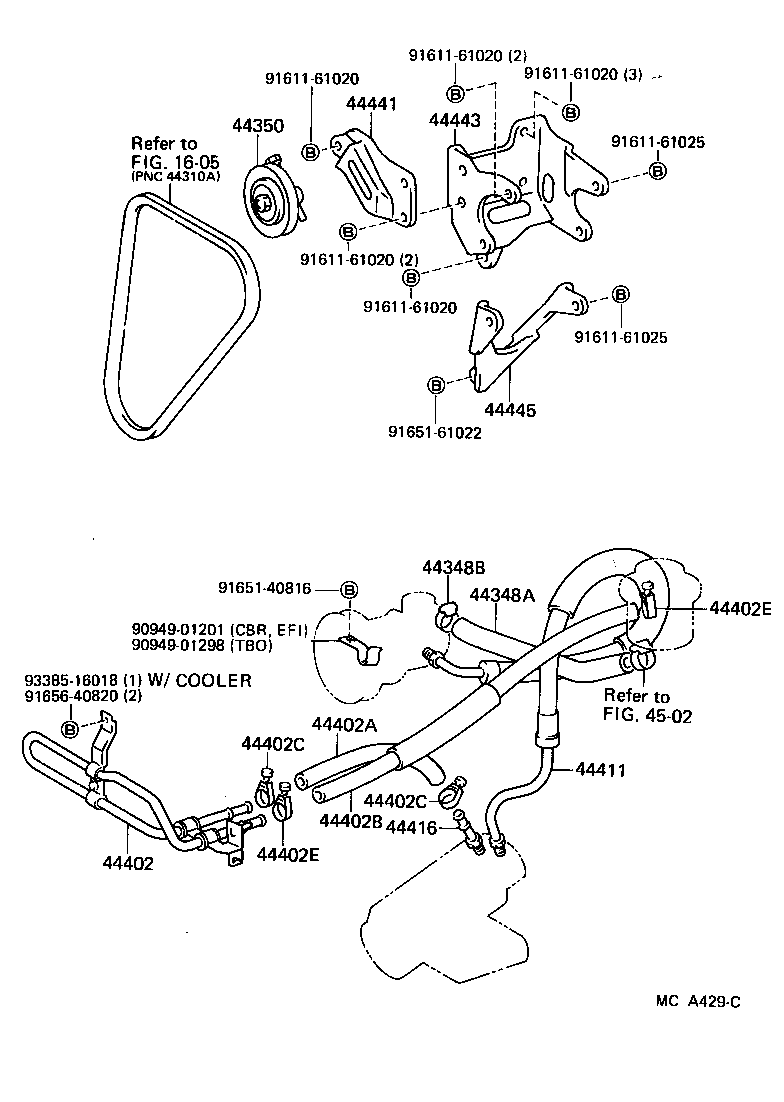  4 RUNNER TRUCK |  POWER STEERING TUBE