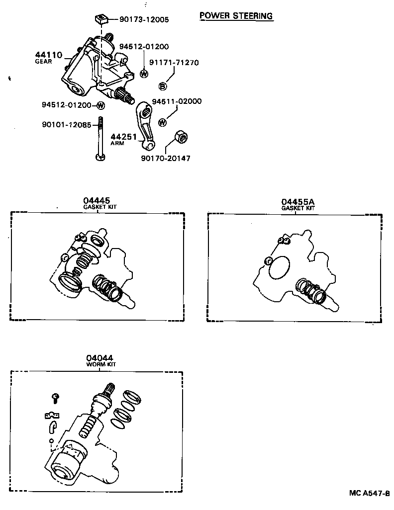  MODEL F |  FRONT STEERING GEAR LINK