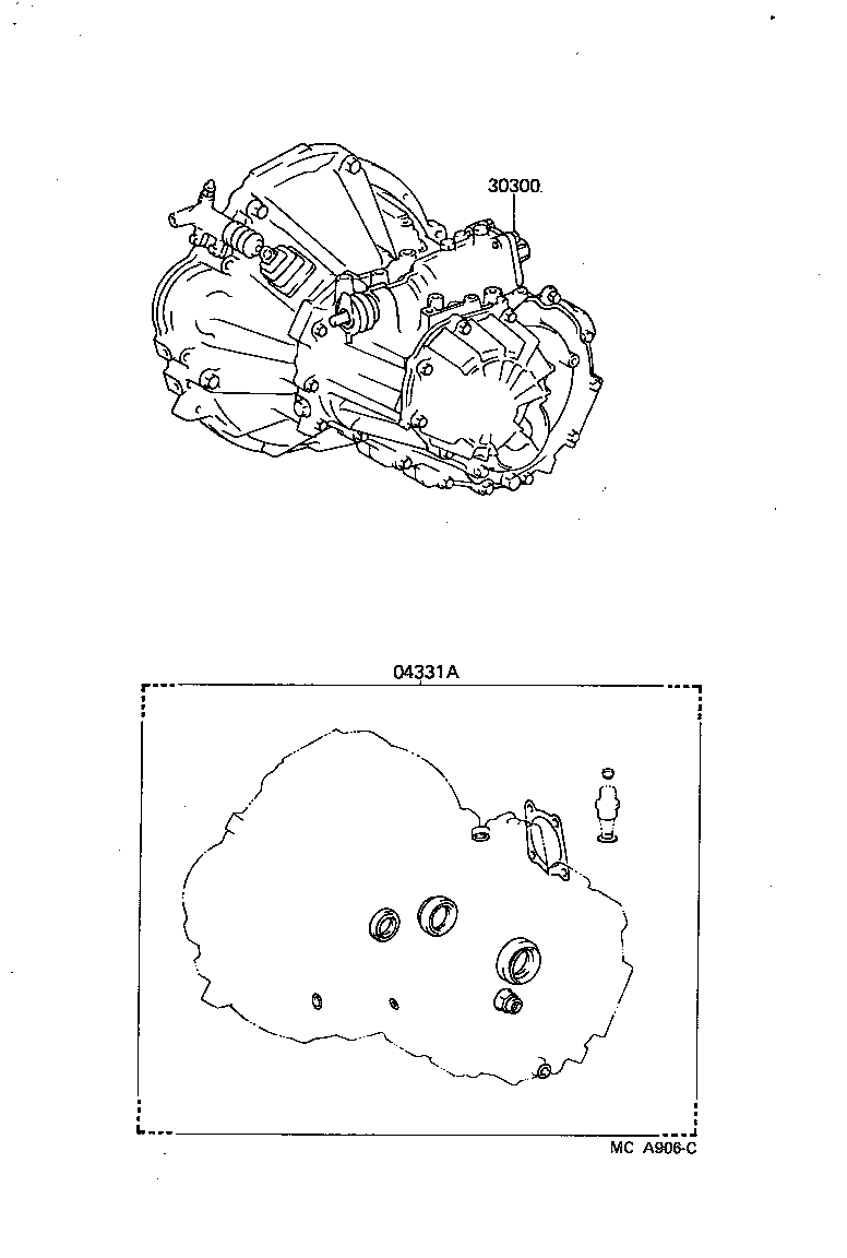  MR2 |  TRANSAXLE OR TRANSMISSION ASSY GASKET KIT MTM