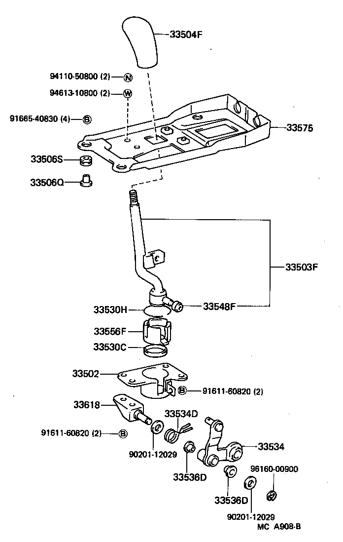  MR2 |  SHIFT LEVER RETAINER