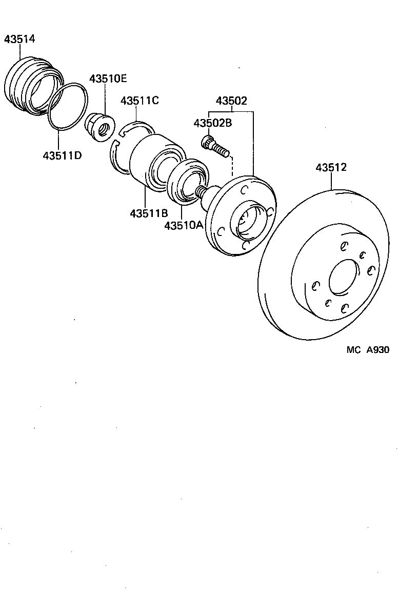  MR2 |  FRONT AXLE HUB