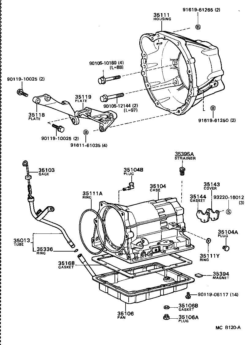  CRESSIDA |  TRANSMISSION CASE OIL PAN ATM
