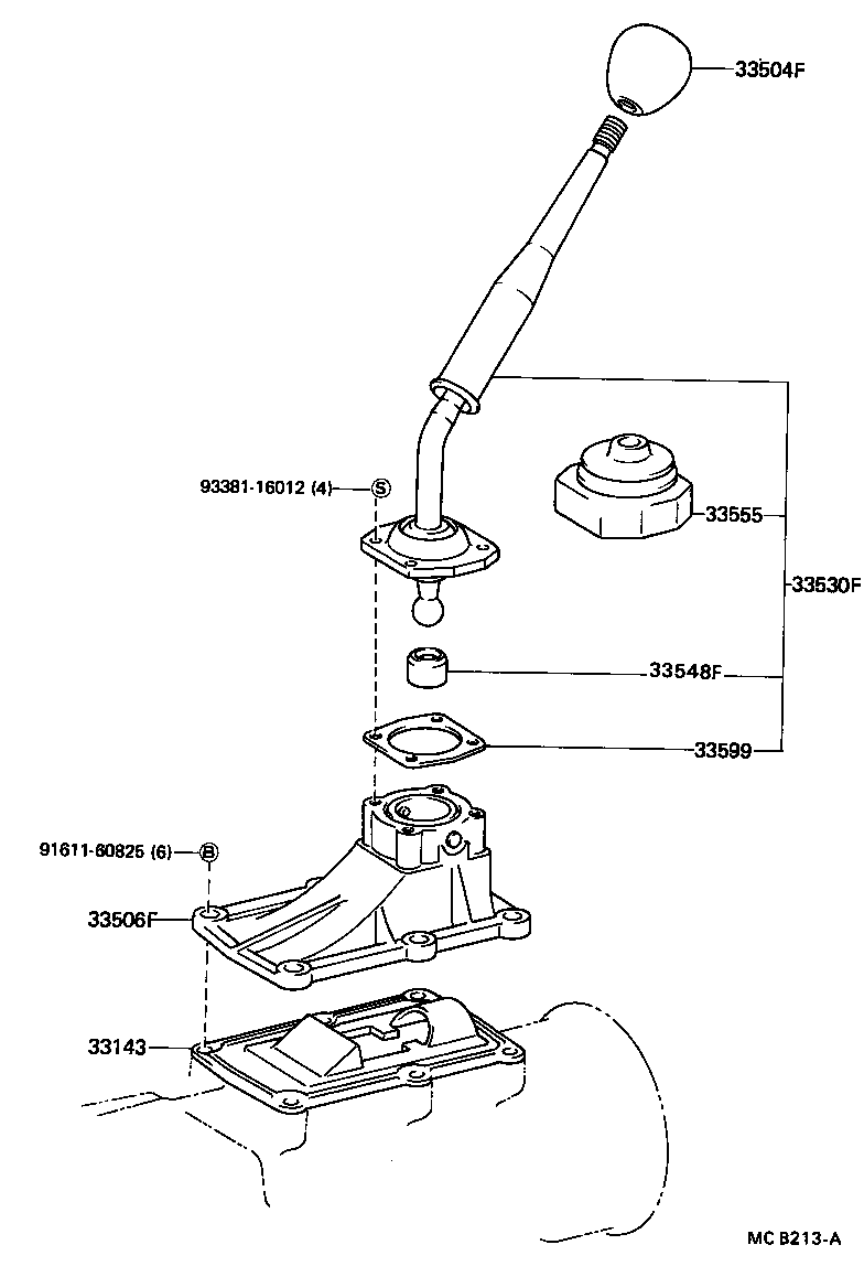  4 RUNNER TRUCK |  SHIFT LEVER RETAINER