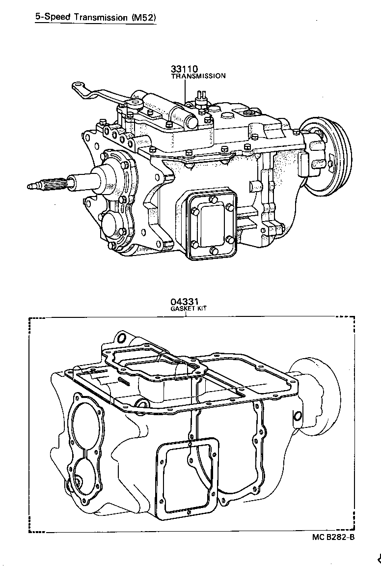  DYNA |  TRANSAXLE OR TRANSMISSION ASSY GASKET KIT MTM