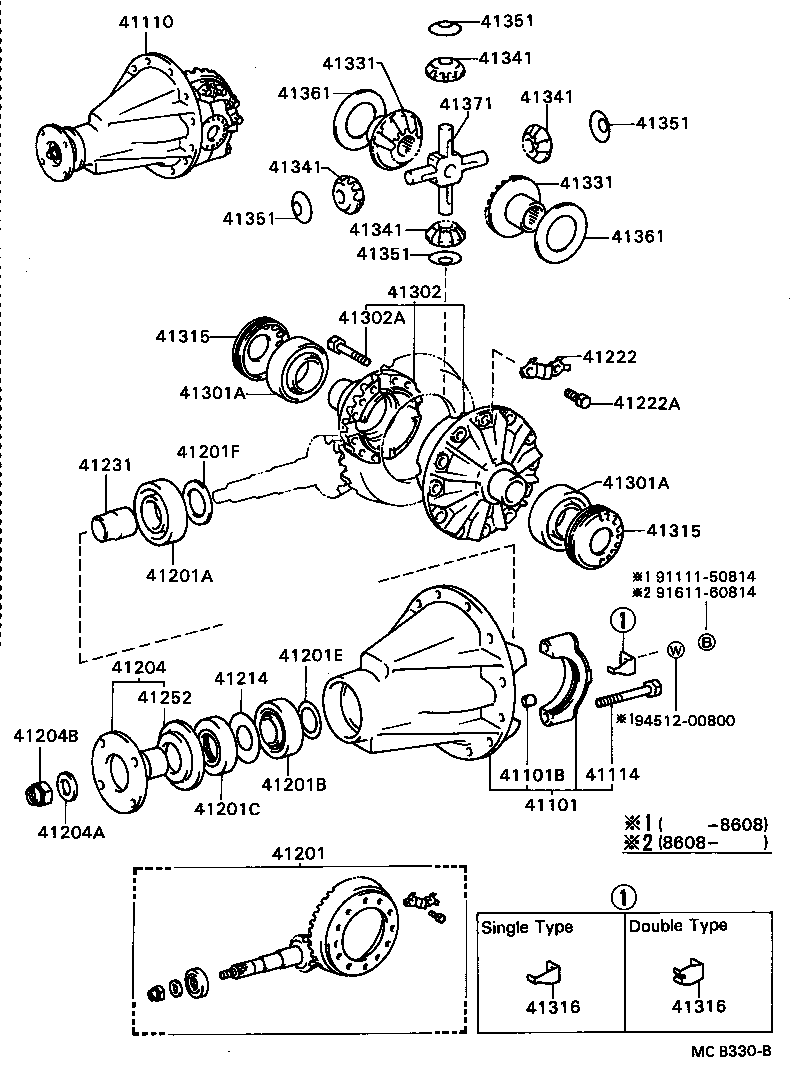  DYNA |  REAR AXLE HOUSING DIFFERENTIAL