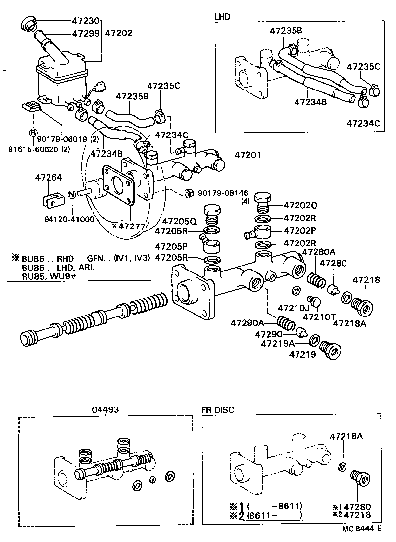  DYNA |  BRAKE MASTER CYLINDER