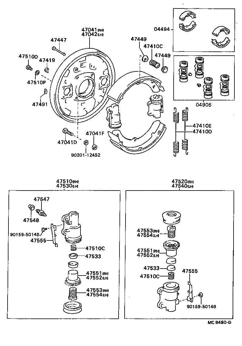  DYNA |  FRONT DRUM BRAKE WHEEL CYLINDER BACKING PLATE