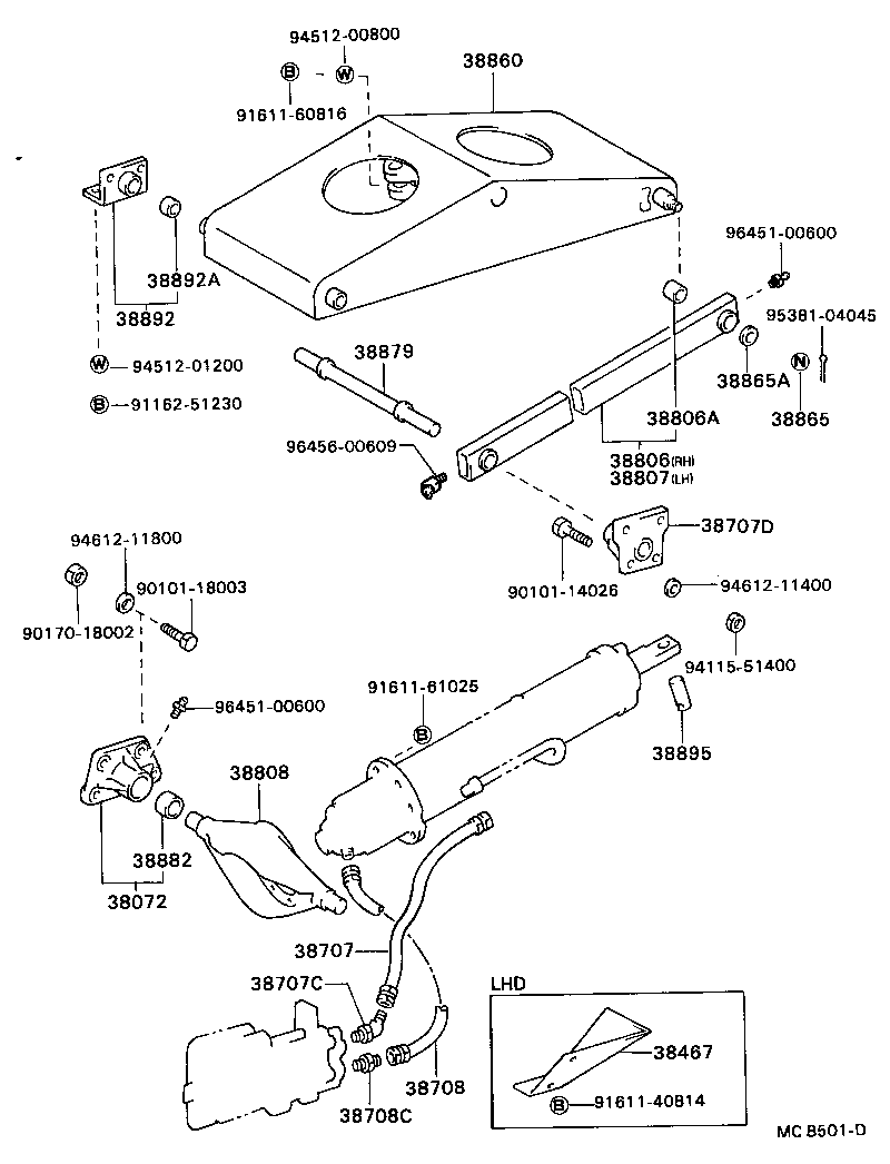  DYNA |  HOIST CYLINDER TRUNNION LIFT ARM