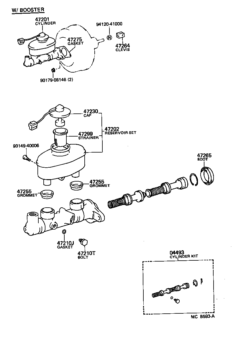  STARLET |  BRAKE MASTER CYLINDER