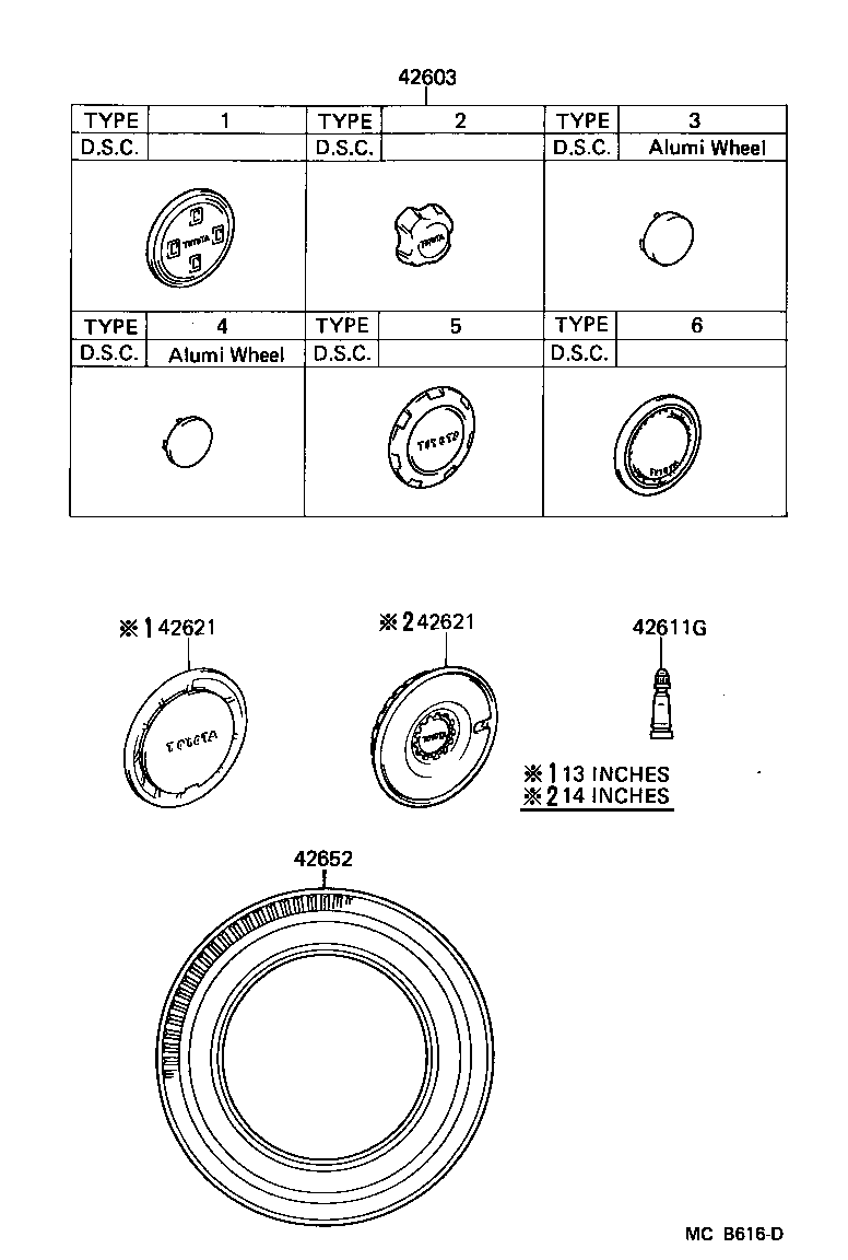  STARLET |  DISC WHEEL WHEEL CAP