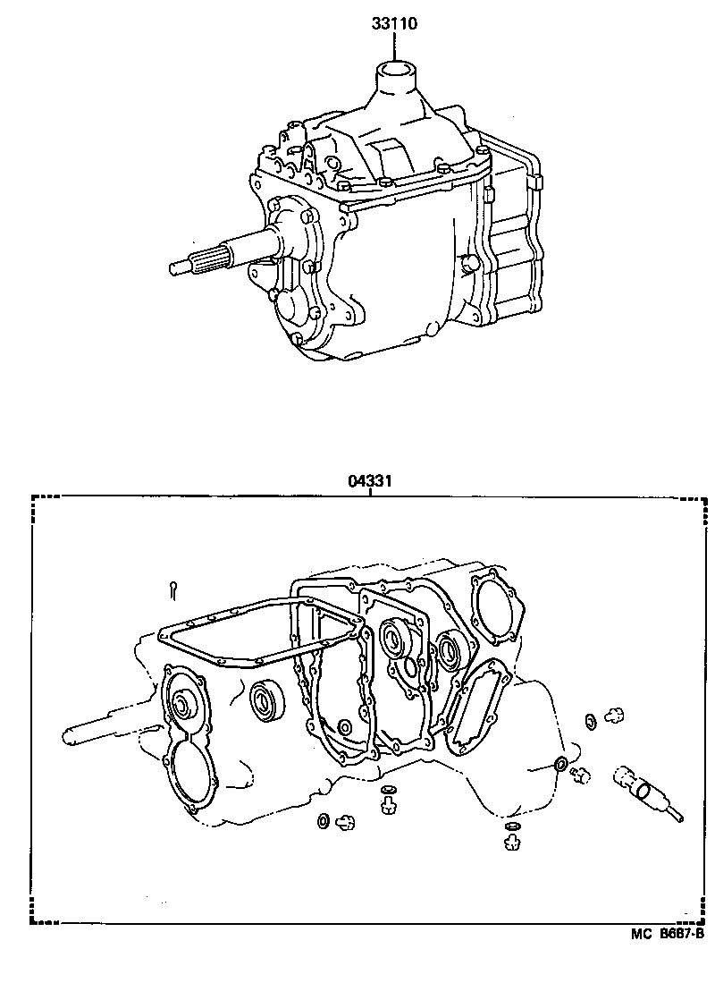  LAND CRUISER 70 |  TRANSAXLE OR TRANSMISSION ASSY GASKET KIT MTM