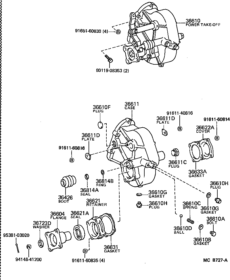  LAND CRUISER 70 |  POWER TAKE OFF CASE GEAR