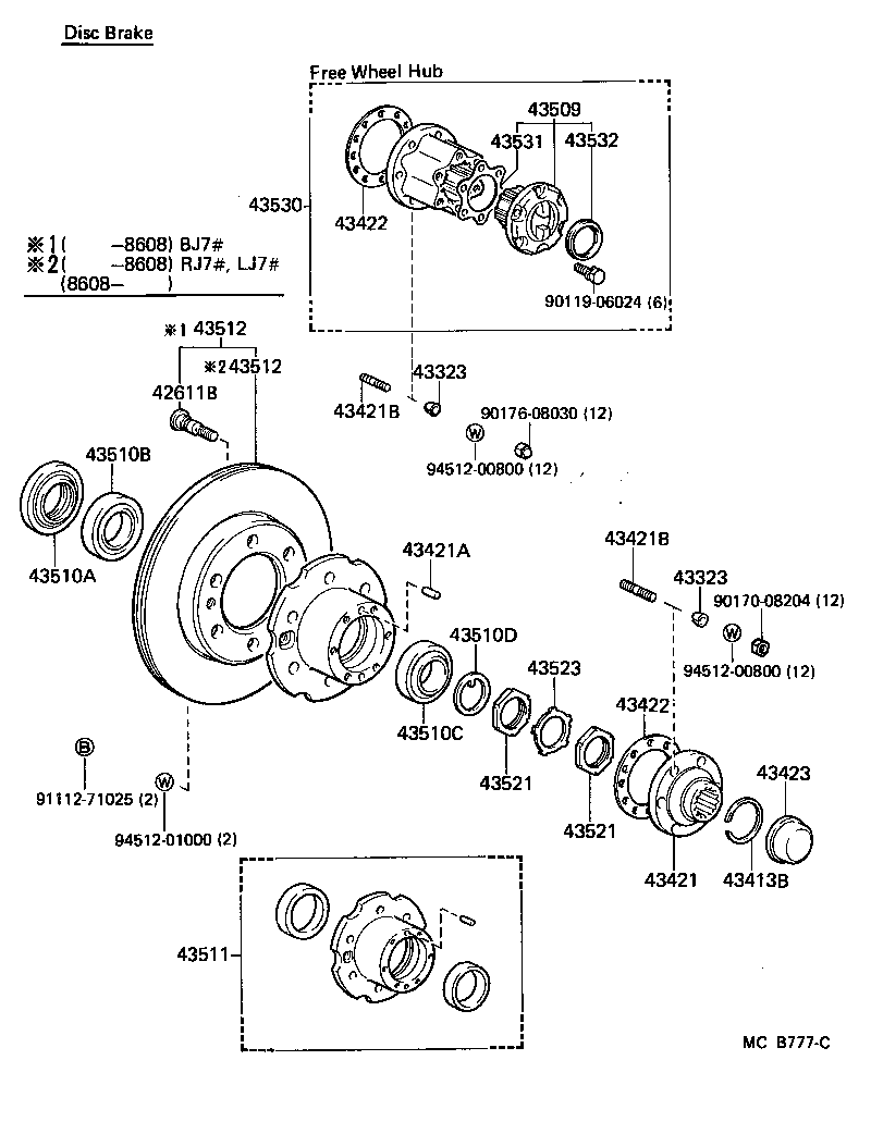  LAND CRUISER 70 |  FRONT AXLE HUB