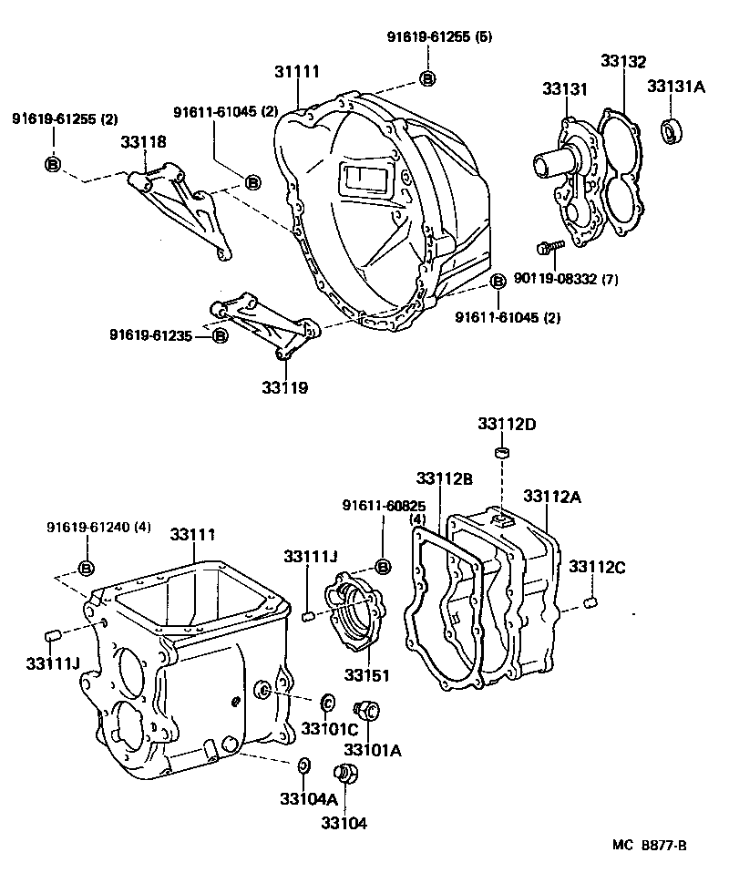  LAND CRUISER 70 |  CLUTCH HOUSING TRANSMISSION CASE MTM