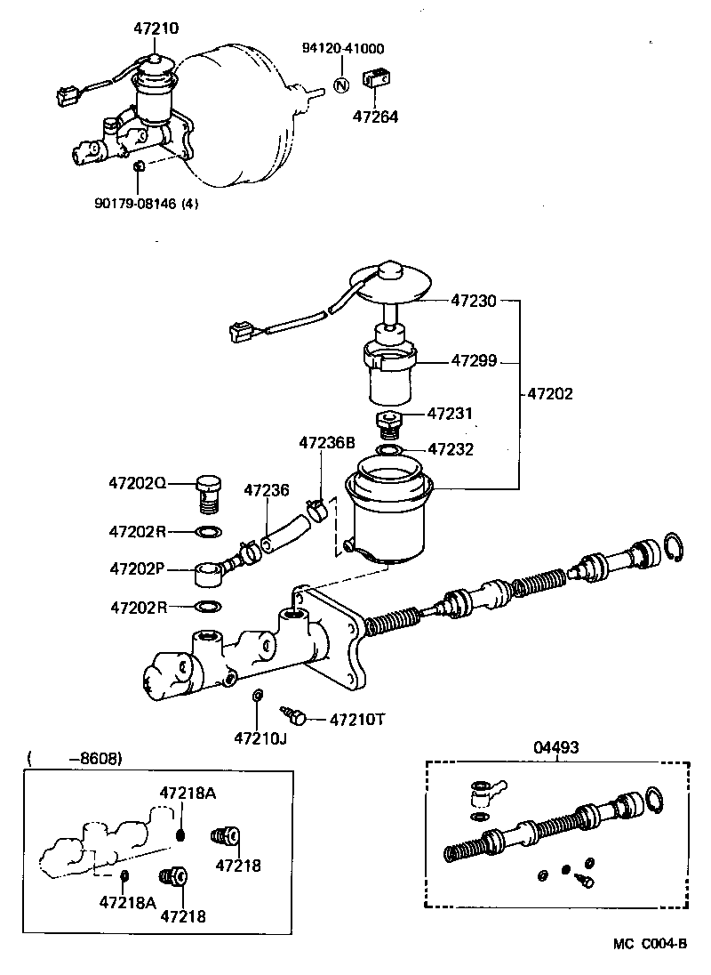  MR2 |  BRAKE MASTER CYLINDER