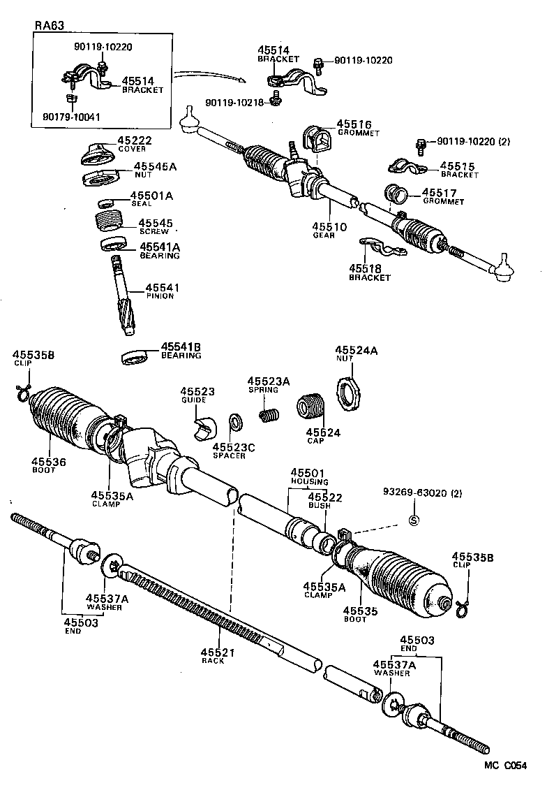  CELICA |  STEERING COLUMN SHAFT