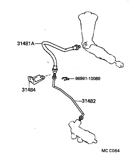  CRESSIDA |  CLUTCH PEDAL FLEXIBLE HOSE