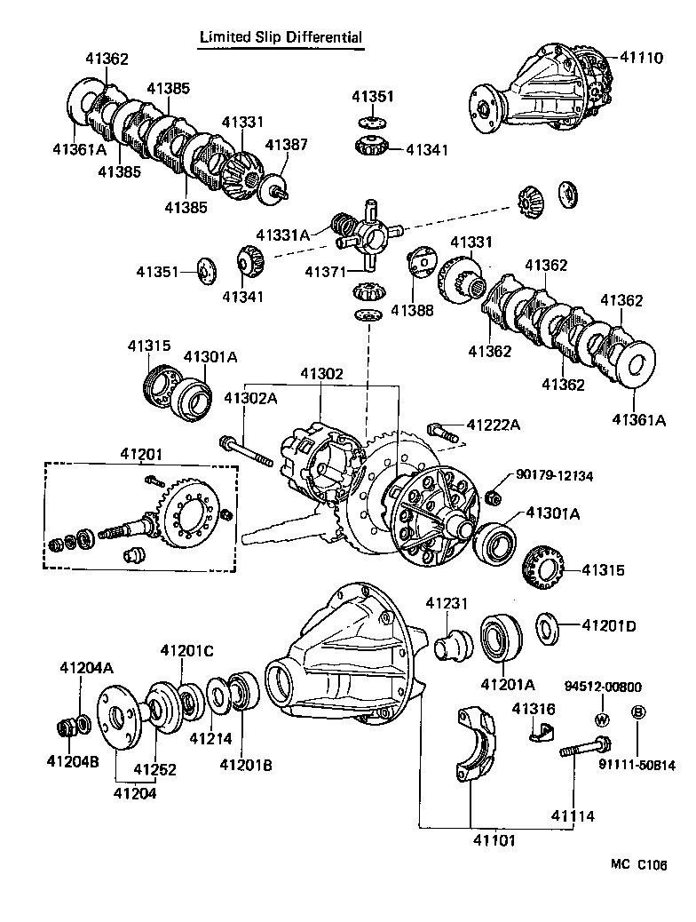  LAND CRUISER 40 |  REAR AXLE HOUSING DIFFERENTIAL