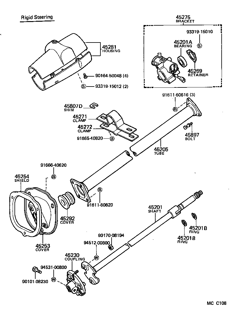  LAND CRUISER 40 |  STEERING COLUMN SHAFT