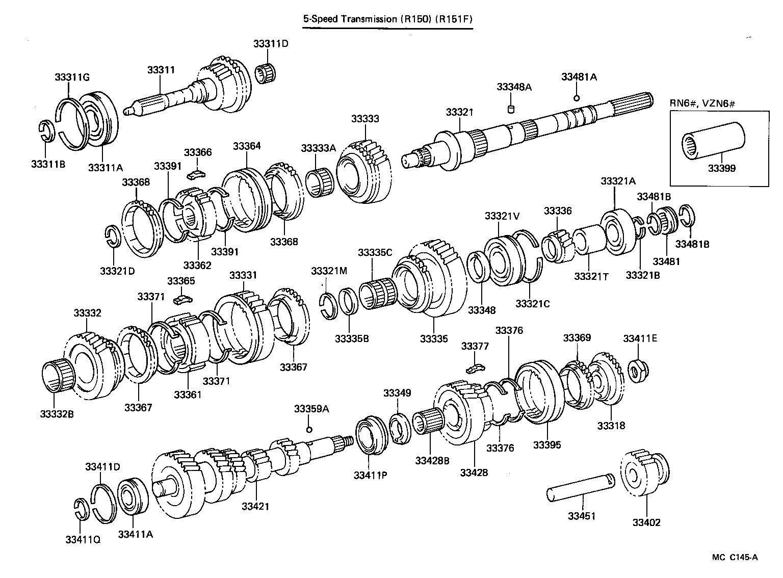  4 RUNNER TRUCK |  TRANSMISSION GEAR MTM