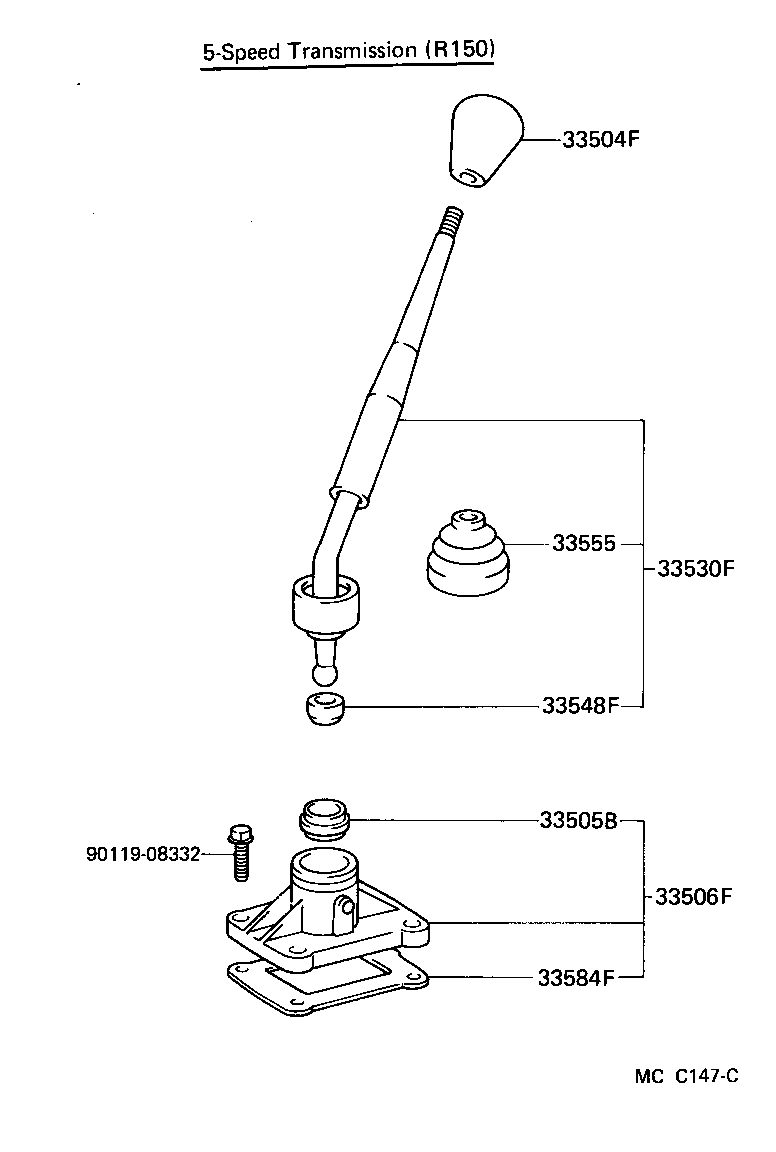  4 RUNNER TRUCK |  SHIFT LEVER RETAINER