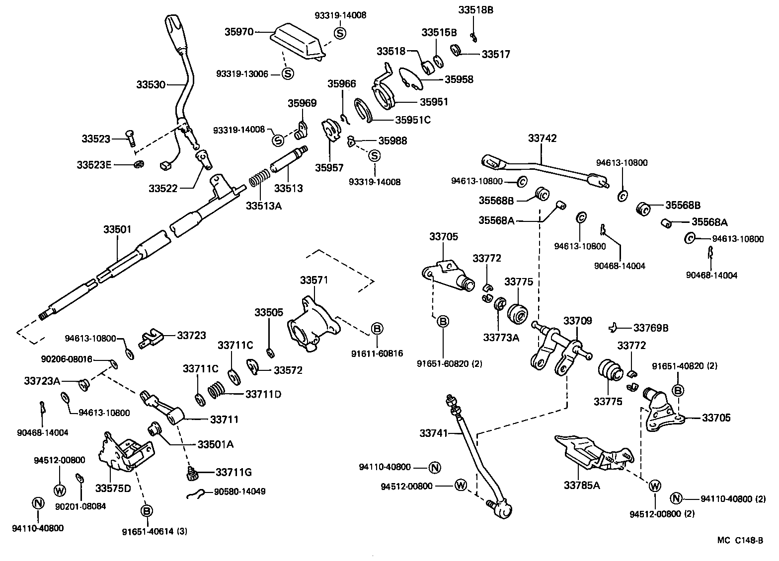  4 RUNNER TRUCK |  CONTROL SHAFT CROSSSHAFT