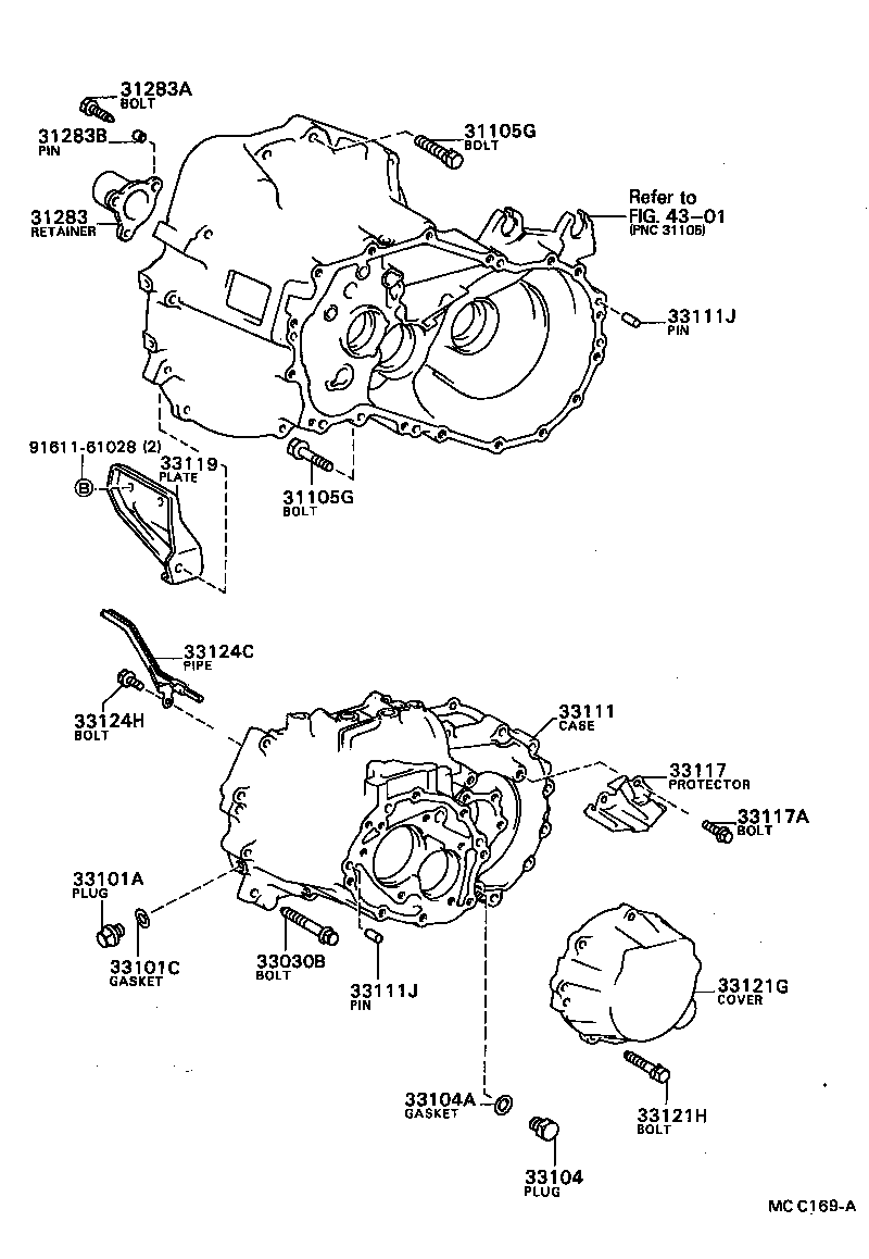  CELICA |  CLUTCH HOUSING TRANSMISSION CASE MTM