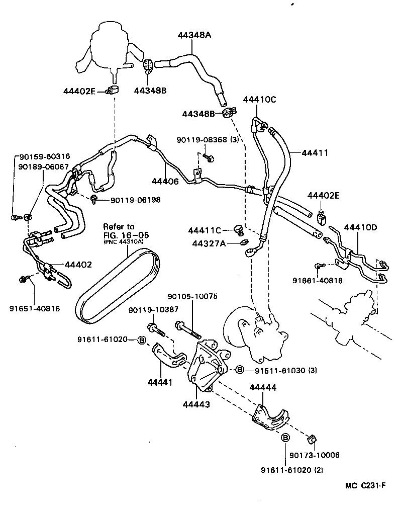  CELICA |  POWER STEERING TUBE