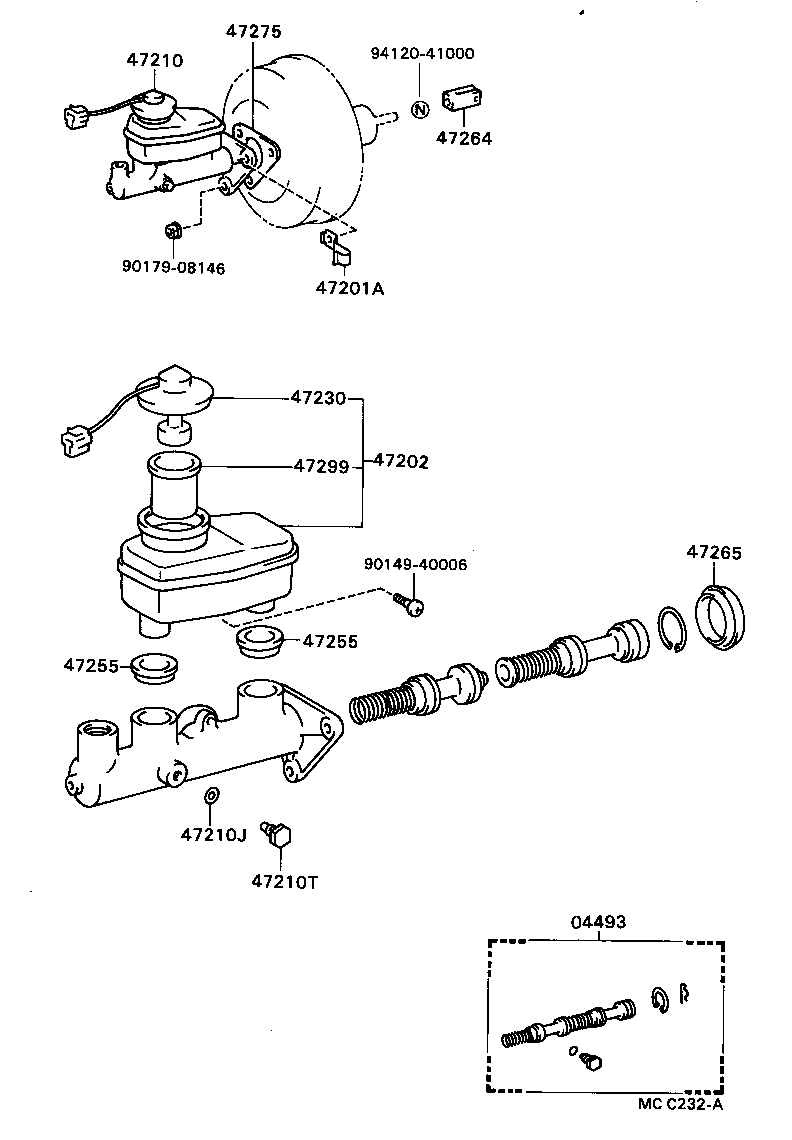  CELICA |  BRAKE MASTER CYLINDER