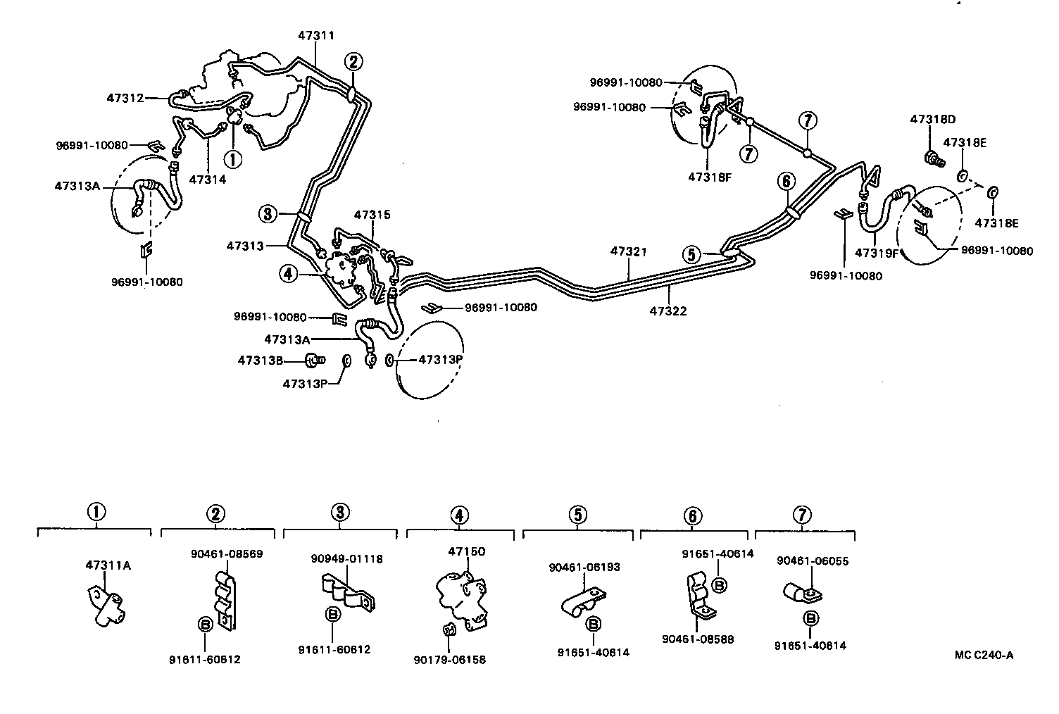  CELICA |  BRAKE TUBE CLAMP