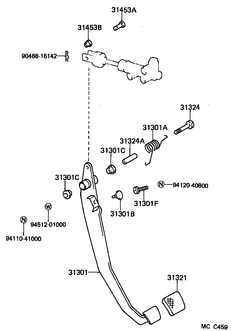  DYNA 100 |  CLUTCH PEDAL FLEXIBLE HOSE