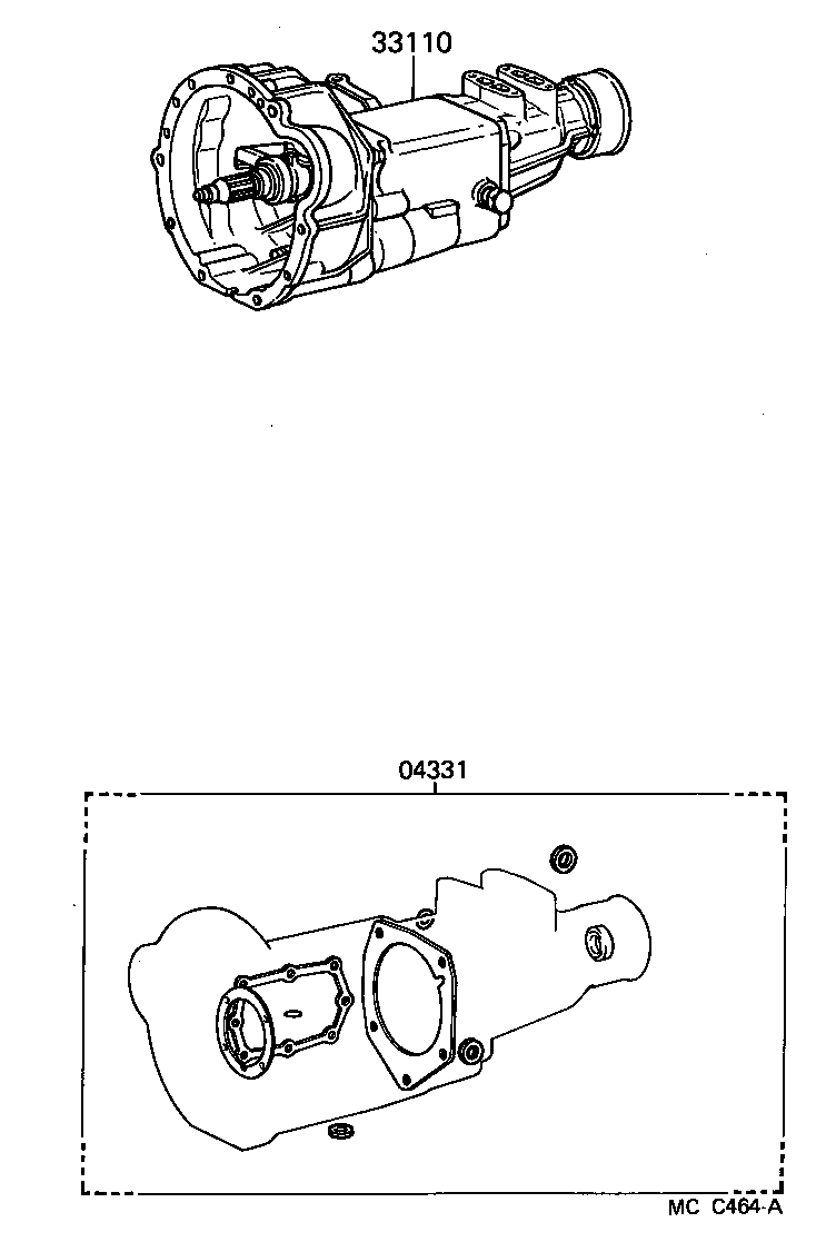  DYNA 100 |  TRANSAXLE OR TRANSMISSION ASSY GASKET KIT MTM