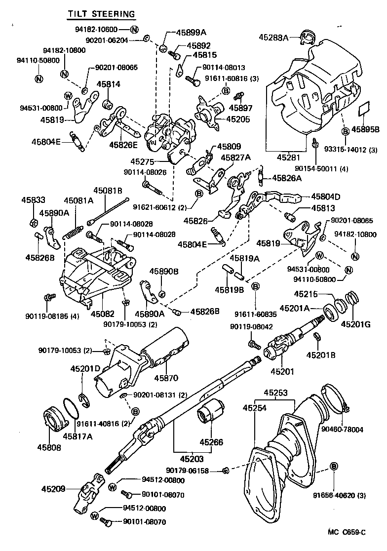  CELICA |  STEERING COLUMN SHAFT