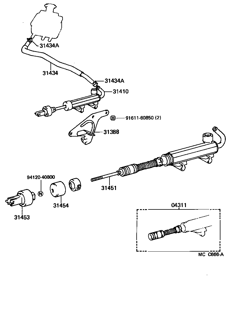  LITEACE VAN WAGON |  CLUTCH MASTER CYLINDER