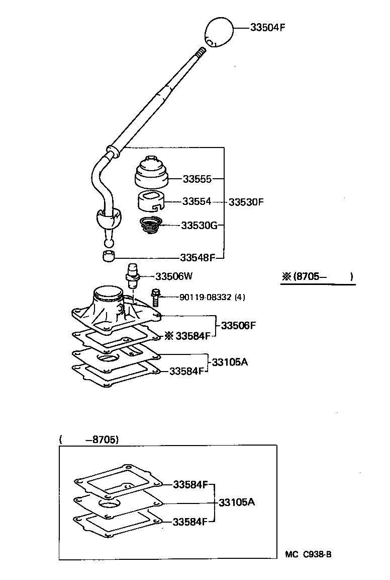  LAND CRUISER 70 |  SHIFT LEVER RETAINER