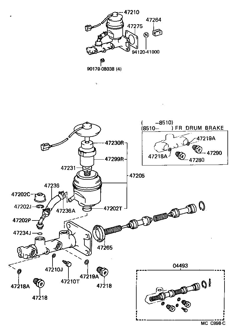  LAND CRUISER 60 |  BRAKE MASTER CYLINDER