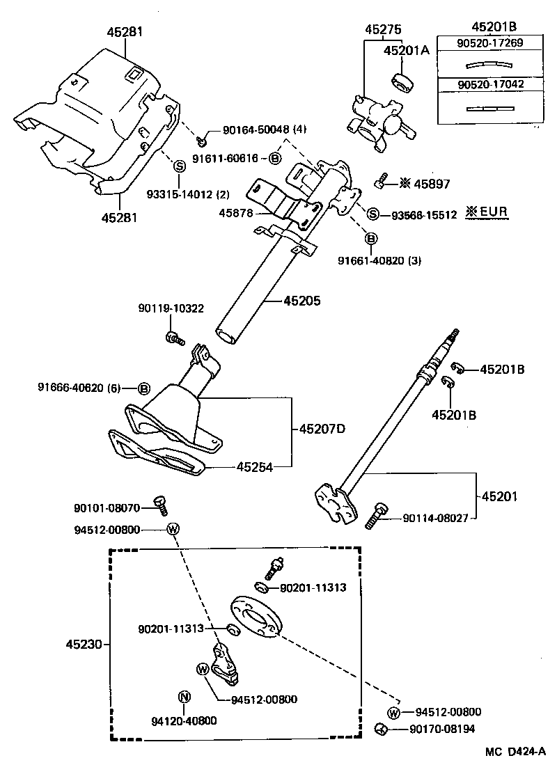  DYNA 100 |  STEERING COLUMN SHAFT