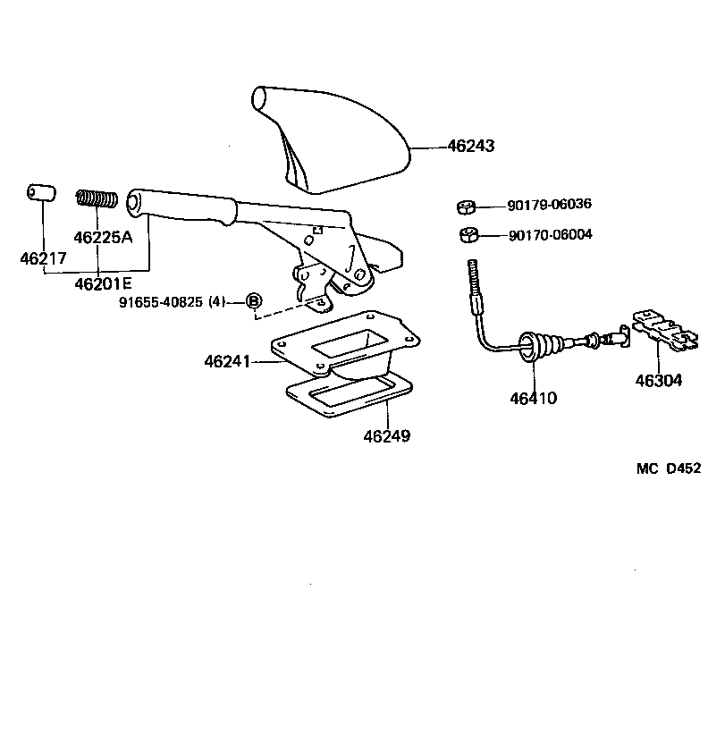  STARLET |  PARKING BRAKE CABLE