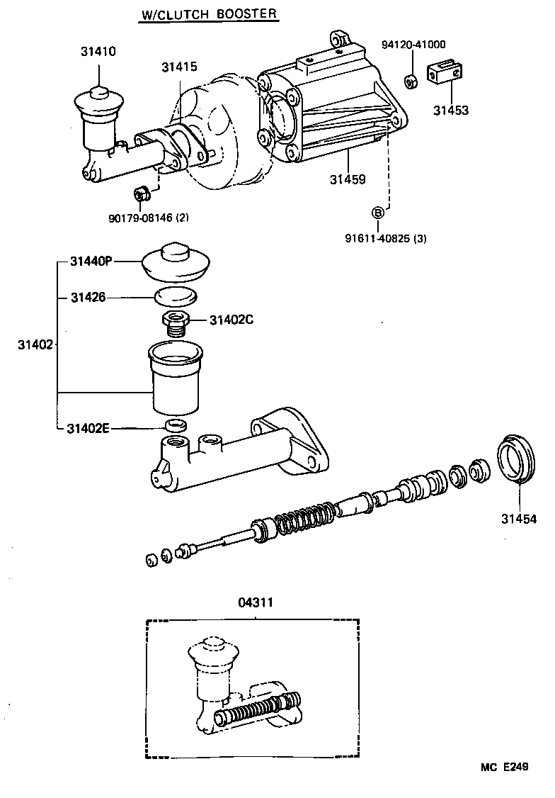  LAND CRUISER 60 62 |  CLUTCH MASTER CYLINDER