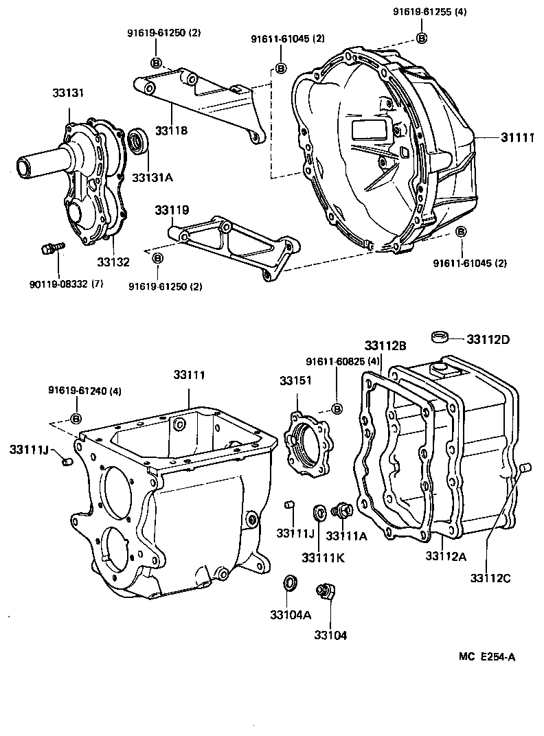  LAND CRUISER 60 62 |  CLUTCH HOUSING TRANSMISSION CASE MTM