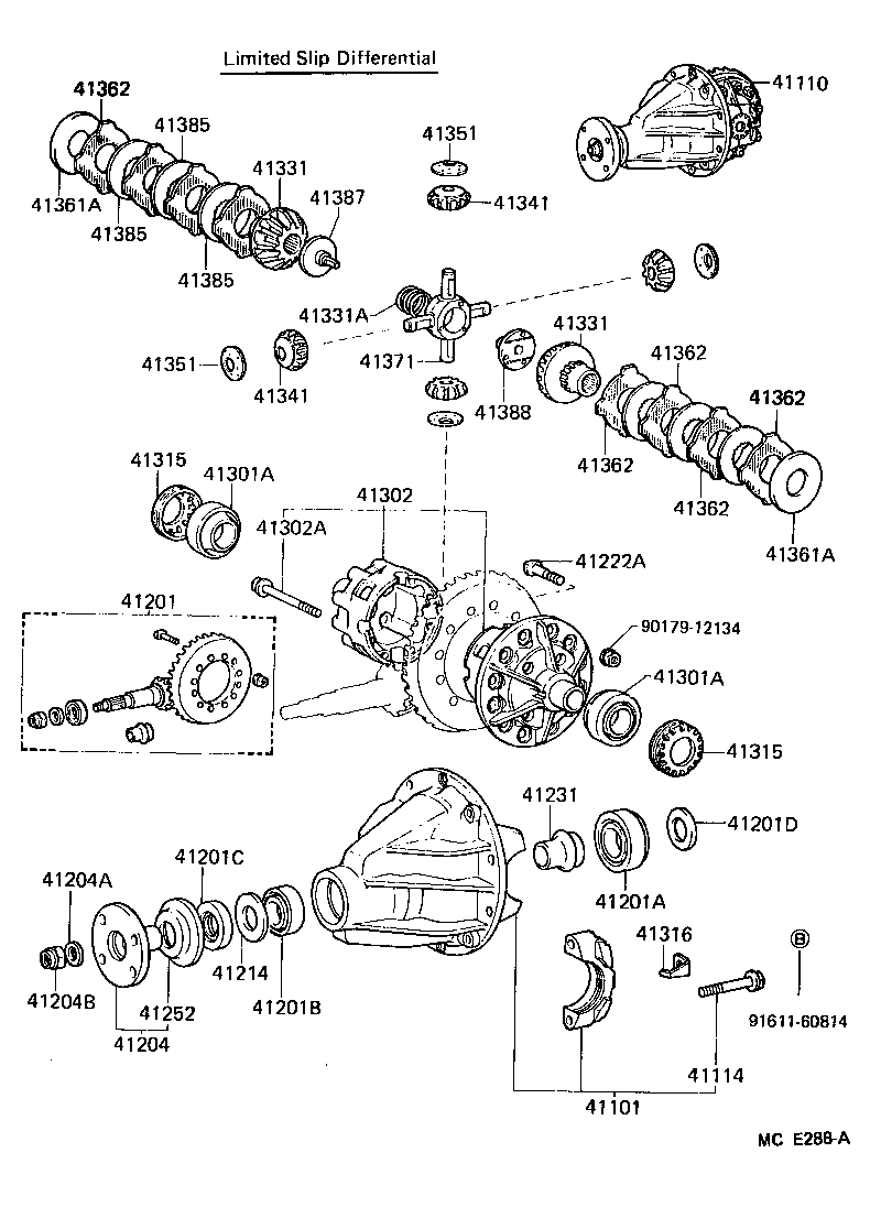  LAND CRUISER 60 62 |  REAR AXLE HOUSING DIFFERENTIAL